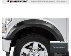 Stampede Ruff Riderz Fender Flares - Textured Black