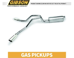 Gibson Cat Back Exhaust System - Gas Pickup Trucks