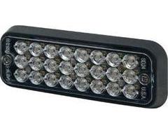 Ecco Rectangular LED Warning Light - Clear