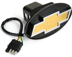 Highland Chevy Bowtie Lighted Hitch Cover