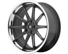 Adventus Wheels AVS-4 - Satin Black Milled with SS Lip