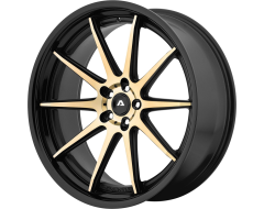 Adventus Wheels AVS-4 - Titanium Face with Black Satin Lip