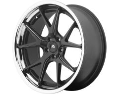 Adventus AVS-3 Series Wheels - Matte black milled with ss lip