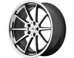 Adventus AVS-4 Series Wheels - Gloss black machined with ss lip