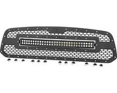 Rough Country Mesh Grille with LED Light Bar Inserted