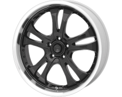 American Racing Wheels AR393 CASINO Gloss Black with Diamond Cut Lip