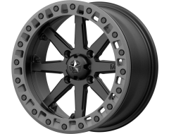 MSA Wheels M31 LOK2 Satin Black Matte Grey Ring