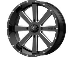 MSA Wheels M34 FLASH Gloss Black Milled Spokes