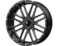 MSA Wheels M35 BANDIT Gloss Black Milled Spokes