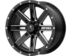 MSA Wheels M41 BOXER Gloss Black Milled Spokes