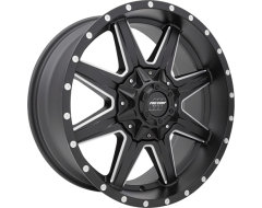 Pro Comp Quick 8 Series Satin Black with Milled Accents Powder Coated