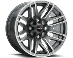 Vision Wheels 112 ASSAULT Gunmetal Machined Face