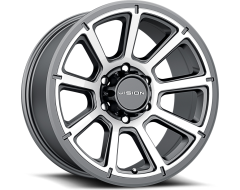 Vision Wheels 353 TURBINE Gunmetal Machined Face