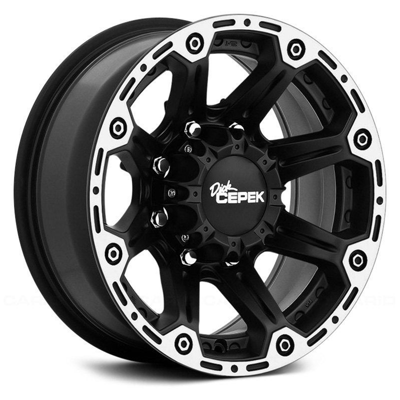 Shop Dick Cepek Wheels DC Torque - Flat Black with Machined Flange,All Products, Custom Wheels, Shop Custom Wheels, Wheels & Tires & Free Shipping Canada | Partsengine.ca