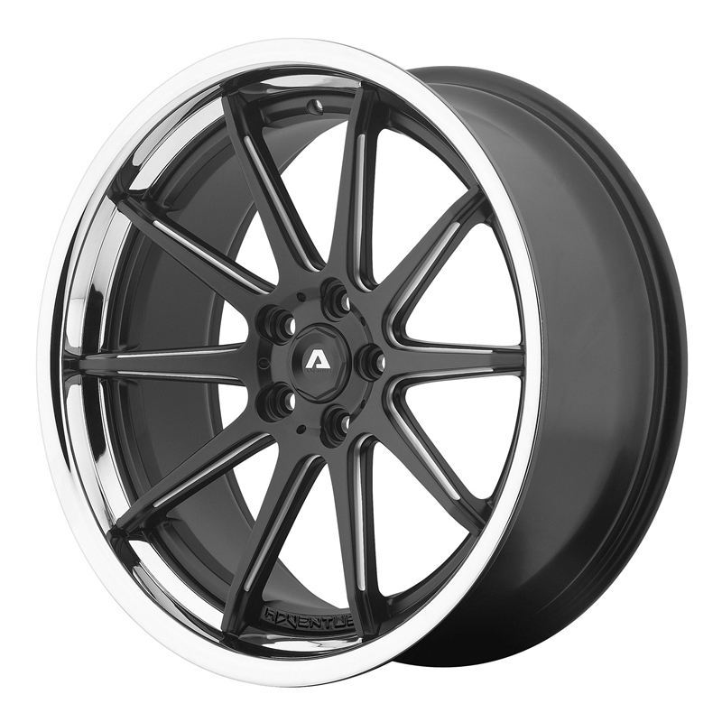 Shop Adventus Wheels AVS-4 - Satin Black Milled with SS Lip,All Products, Custom Wheels & Free Shipping Canada | Partsengine.ca